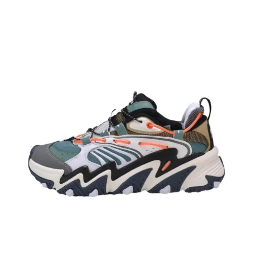 Лайнер X Claw Shock Absorbers Противоскользящий Низкий Топ Повседневная Обувь Женская Коричневый Зеленый Оранжевый