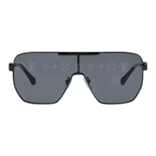 LOUIS VUITTON Квадратные солнцезащитные очки Мужские Черные