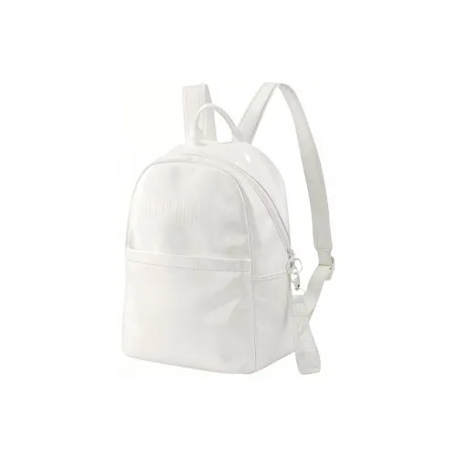 PUMA Artificial Leather Backpack Standard Women's Pearl White