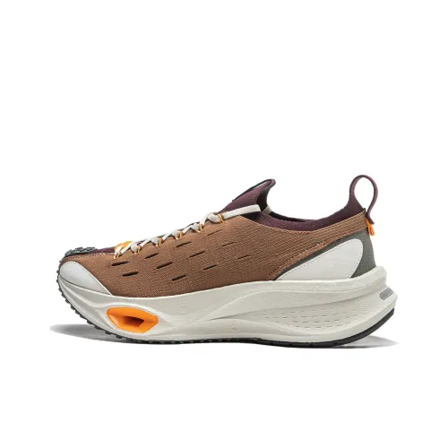 Лайнер Амортизация Износостойкие Низкие Кроссовки для Бега Унисекс Коричневый