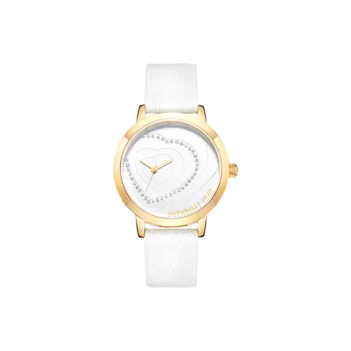 NATURALLYJOJO Наручные часы Кварцевый механизм Белый циферблат Женские часы JO95200 Сердце