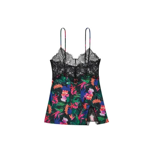 Victoria's Secret Ночная сорочка Женская Смешанный цвет Тропический с принтом