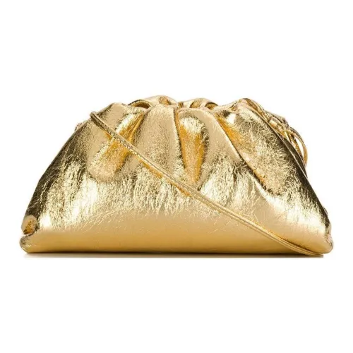 Bottega Veneta POUCH Облачная Сумка Кожа Сумка через плечо Клатч Мини Женская Золотая
