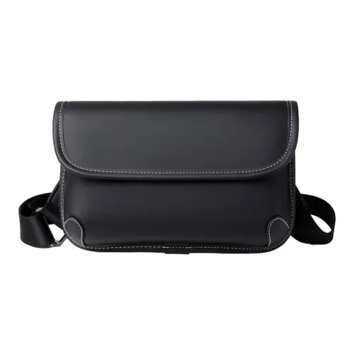 GKY ПУ (полиуретан) Сумка через плечо Средняя Мужская Черная