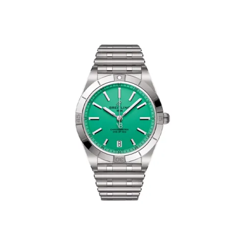 Breitling Mechanical Chronograph Collection Автоматический механический механизм Женские часы 36 мм Зеленый циферблат