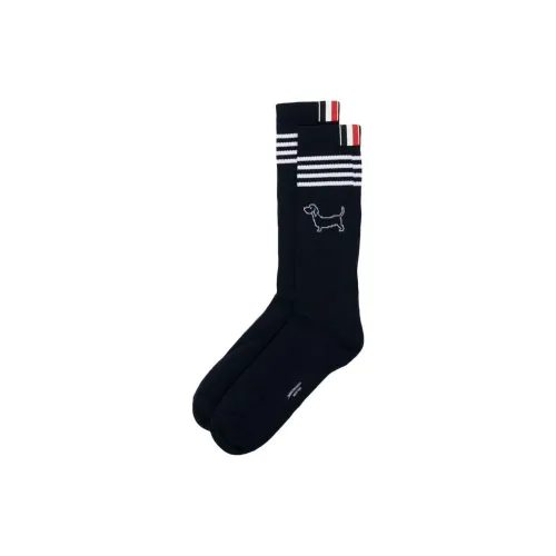 THOM BROWNE Морской синий Мужские носки до колена