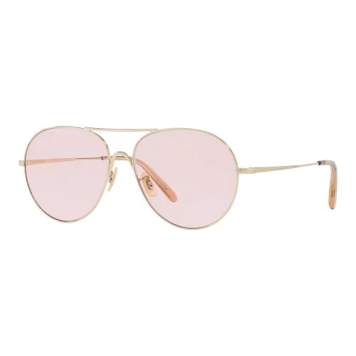Oliver Peoples Aviator Солнцезащитные очки Женские Золотые