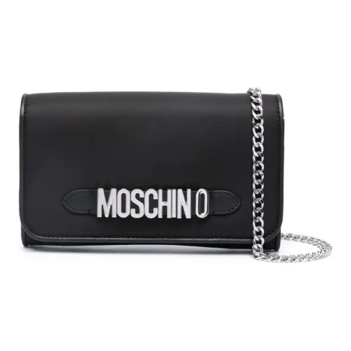MOSCHINO Сумка через плечо из коровьей кожи женская черная