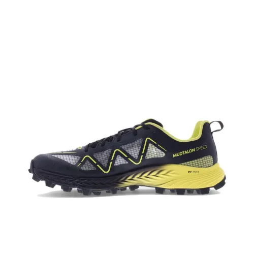 INOV 8 Беговые кроссовки Низкий топ Черный Желтый Мужской