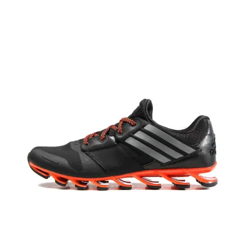 Adidas Shock Absorbers Slip-Resistant Abrasion-Resistant Low Top Casual Running Shoes Men's Black Orange Adidas Shock Absorbers Противоскользящие устойчивые к истиранию низкий топ повседневные беговые кроссовки мужской черный оранжевый