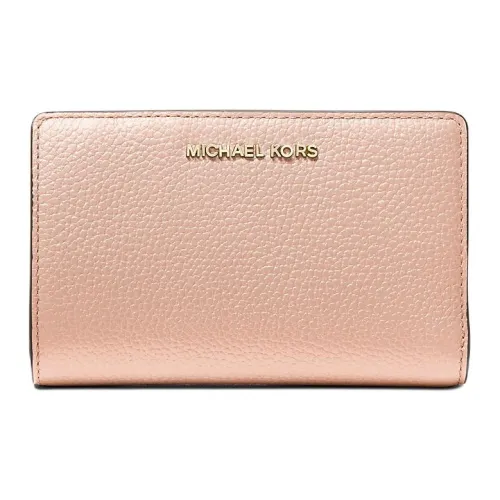 MICHAEL KORS Litchi Grain Кожа Кошелек Средний Женские Розовый