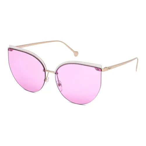 FERRAGAMO Металл Нерегулярная форма Солнцезащитные очки Женские Золото