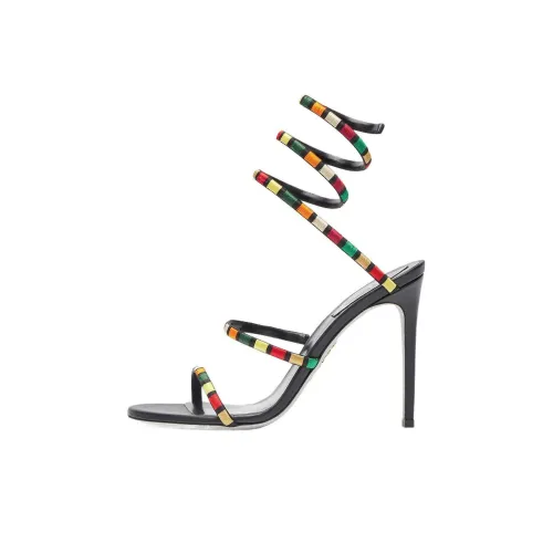 RENE CAOVILLA One Ремешок Сандалии 10,5 см Женские Черные