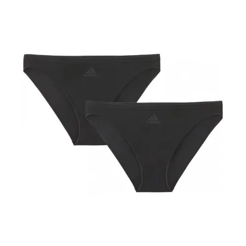 Adidas 2 пачки черные женские трусики-бикини