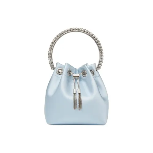 Jimmy Choo Сумка через плечо из сатиновой ткани сумка женская ледяной синий