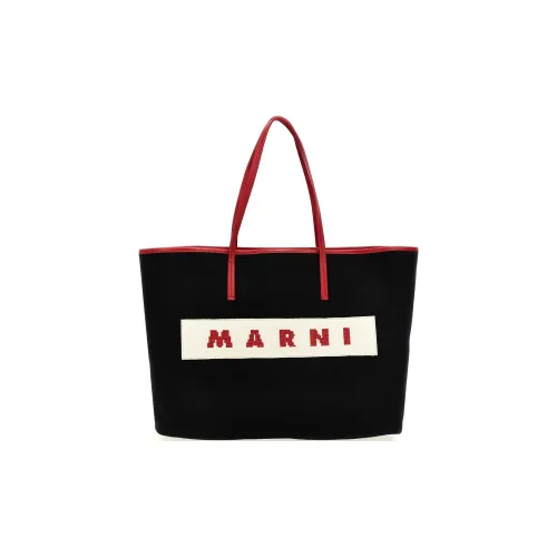 MARNI Холст Тоут Сумка Сумка для покупок Сумка через плечо Сумка для женщин Многоцветная