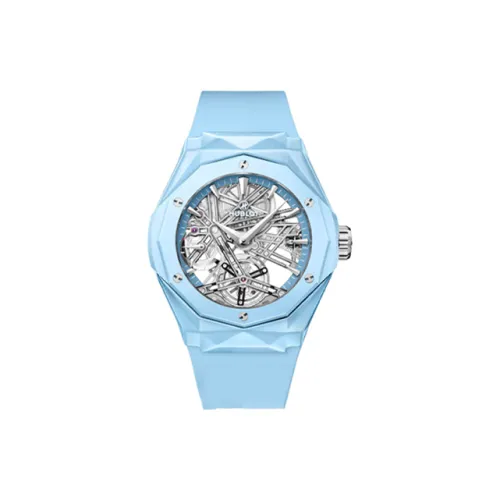 HUBLOT Классическая коллекция FUSION Мужские часы Механизм с ручным заводом Часы 45 мм Черепный циферблат Керамические корпуса часов