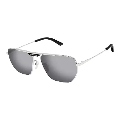 Balenciaga Металл Нерегулярная форма Солнцезащитные очки Мужской Серебряный