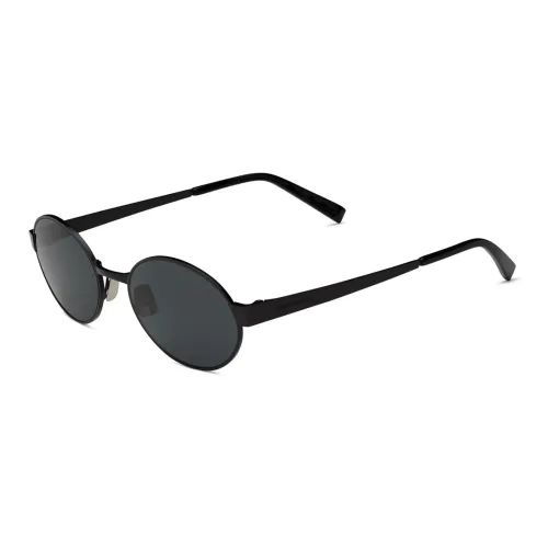 SAINT LAURENT Пластик Металл Кошачий глаз Солнцезащитные очки Унисекс Черный