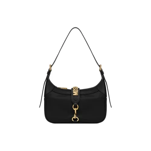 MOSCHINO Нейлоновая сумка-хобо сумка сумка через плечо маленькая женская черная