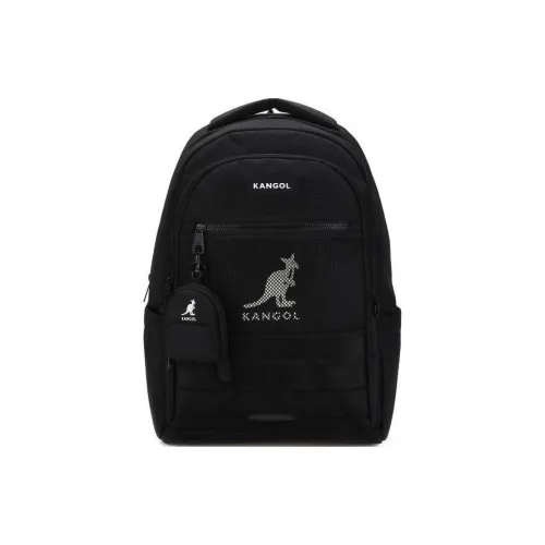 KANGOL Nylon Backpack Unisex Black KANGOL Нейлоновый рюкзак унисекс черный