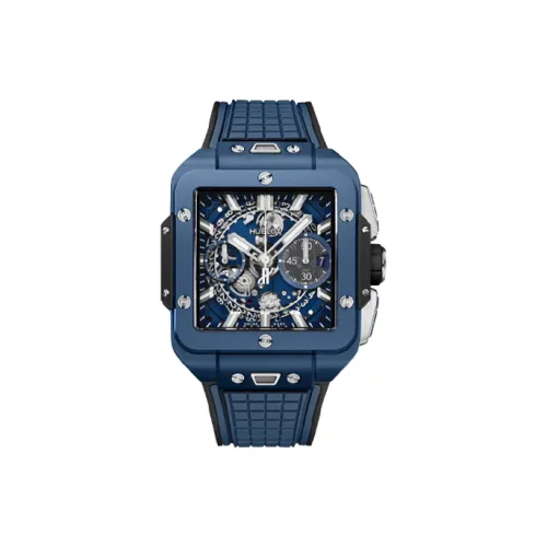 HUBLOT Автоматический Механический Мужской Часы SQUARE BANG UNICO 42 мм Скелет