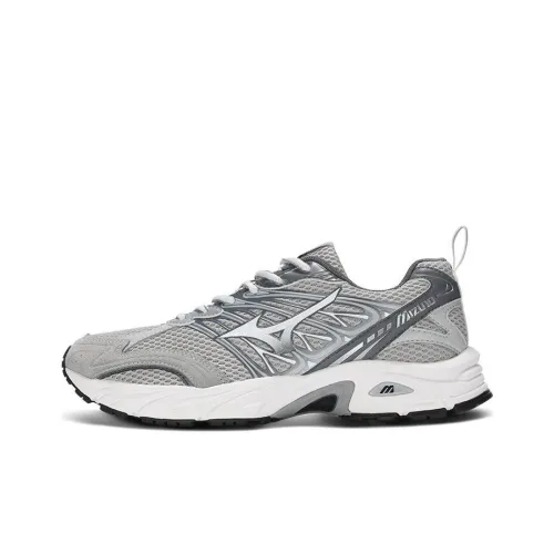 Mizuno LG 2000 Устойчивый к истиранию Амортизация Дышащий Низкий Верх Повседневные Беговые кроссовки Унисекс Холодный серый