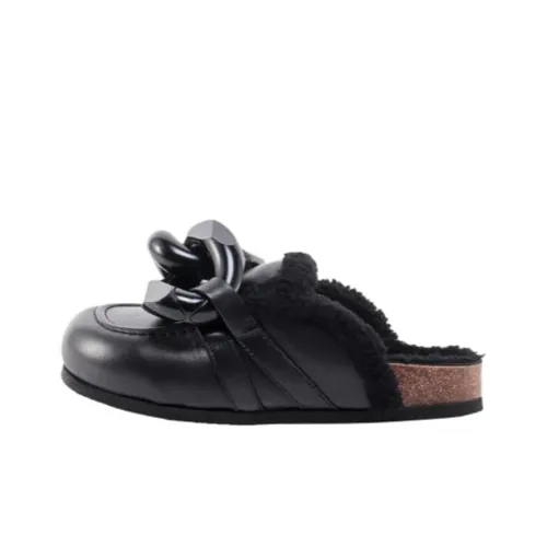 JW Anderson Цепочка Домашние тапочки Женские Черный