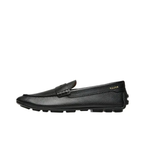BALLY Лоферы с резиновым подошвой, черные, мужские