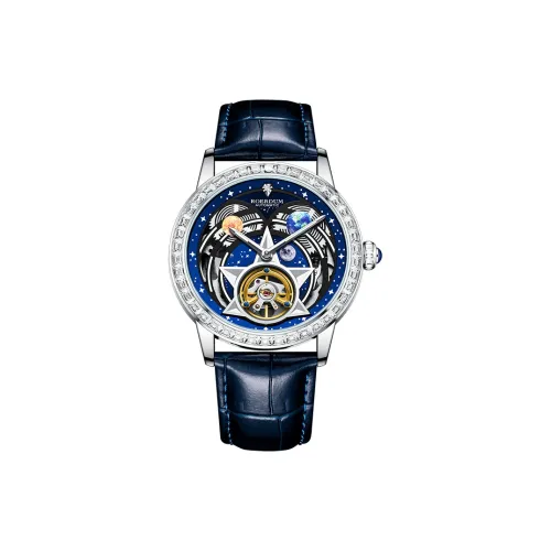 ROERDUM Автоматический/Ручной Механизм Мужские Часы 42мм*42мм*13мм Синий