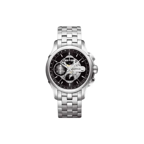 HAMILTON Автоматический Механический Часы Мужские 44 мм Черный Циферблат