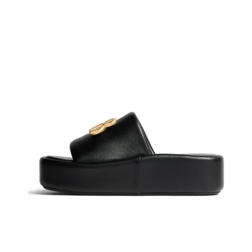 Balenciaga Шаговый шов Слипоны Женские Черный