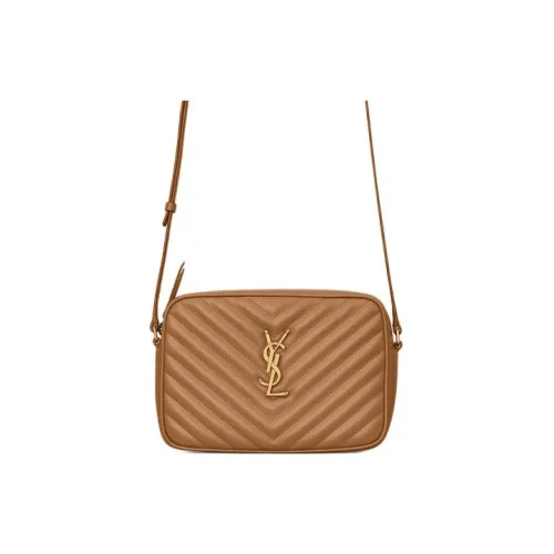 SAINT LAURENT LOU Корова Кожа Camera Сумка Сумка через плечо Сумка на плечо Женская Корица