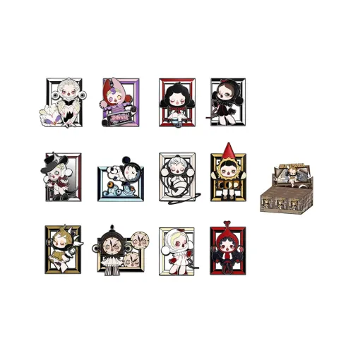 POP MART Коллаборация Skullpanda Manga Коллекция Значок Слепые Коробки Один Mystery Коробка Целая Коробка 12 шт