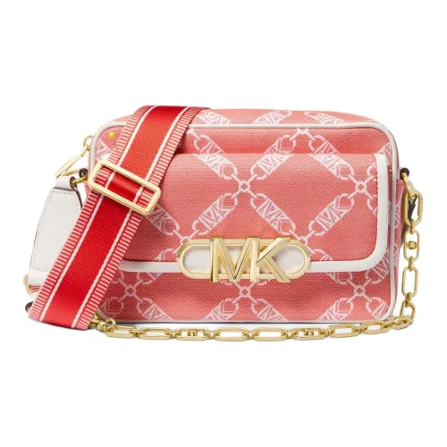 MICHAEL KORS Паркер Ткань Camera Сумка Сумка через плечо Средняя Женская Кораллово-красный и Белый