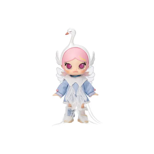 POP MART Коллаборация Edición Молли Трансформация Лебедь Модные Фигурки 13 см