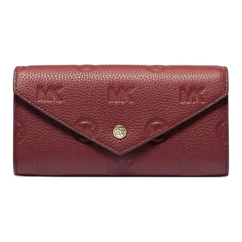 MICHAEL KORS Jet Set Travel Кожа Кошелек Большой Женские Вишня