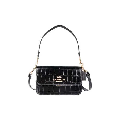 COACH Brynn Коровья кожа Портативная сумка через плечо сумка на плечо женская черная