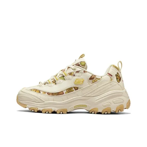Skechers D'Lites Low-Top Cushioned Sneakers Natural Women's