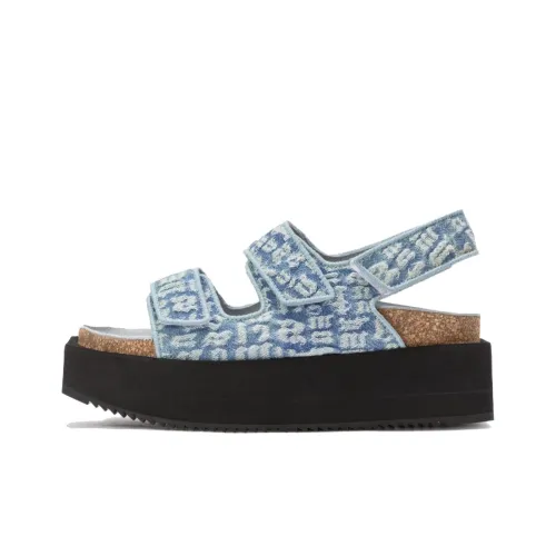 PALM ANGELS One Ремешок Сандалии Женские Светло-Синий