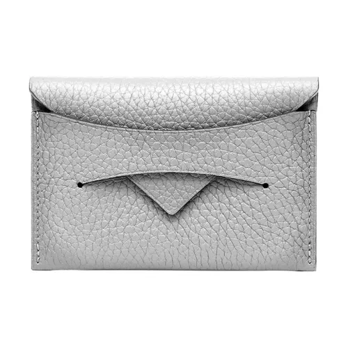 Moynat Taurillon Gex Кожа Держатель для карт Мини Женское Серебристый