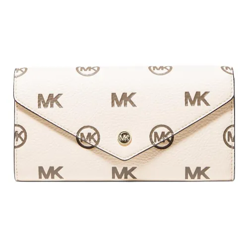 MICHAEL KORS Jet Set Travel Полиуретан Кошелек Большой Женская Белый