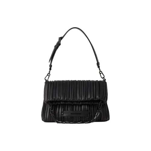 KARL LAGERFELD Переработанный полиуретан сумка через плечо женская черная