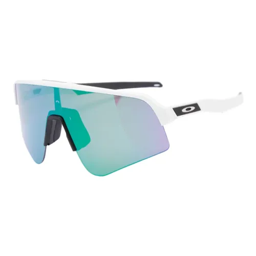 Oakley Нерегулярная форма Солнцезащитные очки Мужской Белый