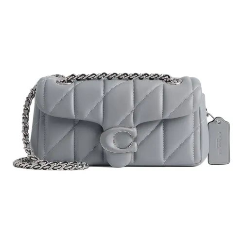 COACH Tabby Кожа Наппа GOD OF Вино Сумка Портативная Сумка через плечо Сумка на плечо Женская Серо-голубая