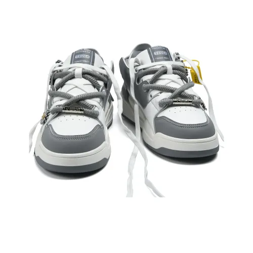 ZHENEN Slip-resistant Abrasion-resistant Low-top Skateboard Shoes Men's Gray ZHENEN Противоскользящие Износостойкие Низкие Кеды для Скейтбординга Мужские Серые