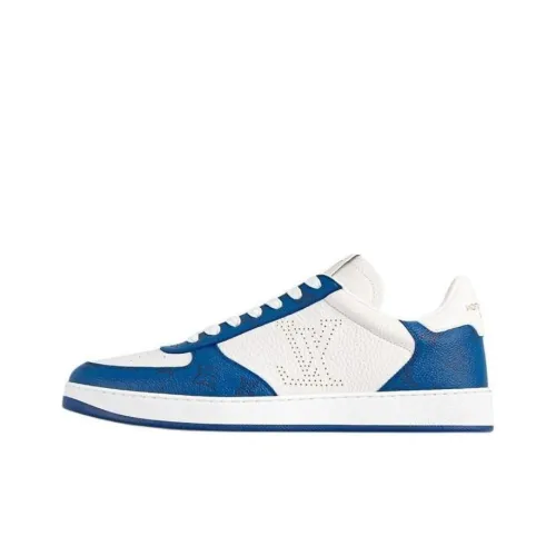 LOUIS VUITTON Rivoli Low Топ Скейтборд Кроссовки Мужские Морской Синий