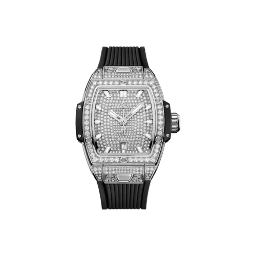 HUBLOT Big Bang Автоматический Механический Механизм Женские Часы 32 мм Белый Циферблат Корпус из Нержавеющей Стали Резиновый Ремешок