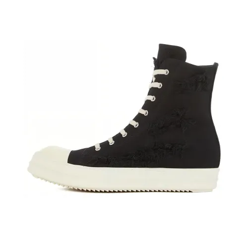 RICK OWENS Fogachine High-Top Canvas Shoes Men's