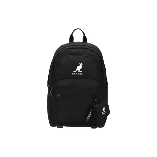 KANGOL Nylon Backpack Standard Unisex Black KANGOL Нейлон Рюкзак Стандартный Унисекс Черный